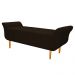 Recamier Estofado Ari 195 cm King Size Corano Marrom - Amarena Móveis