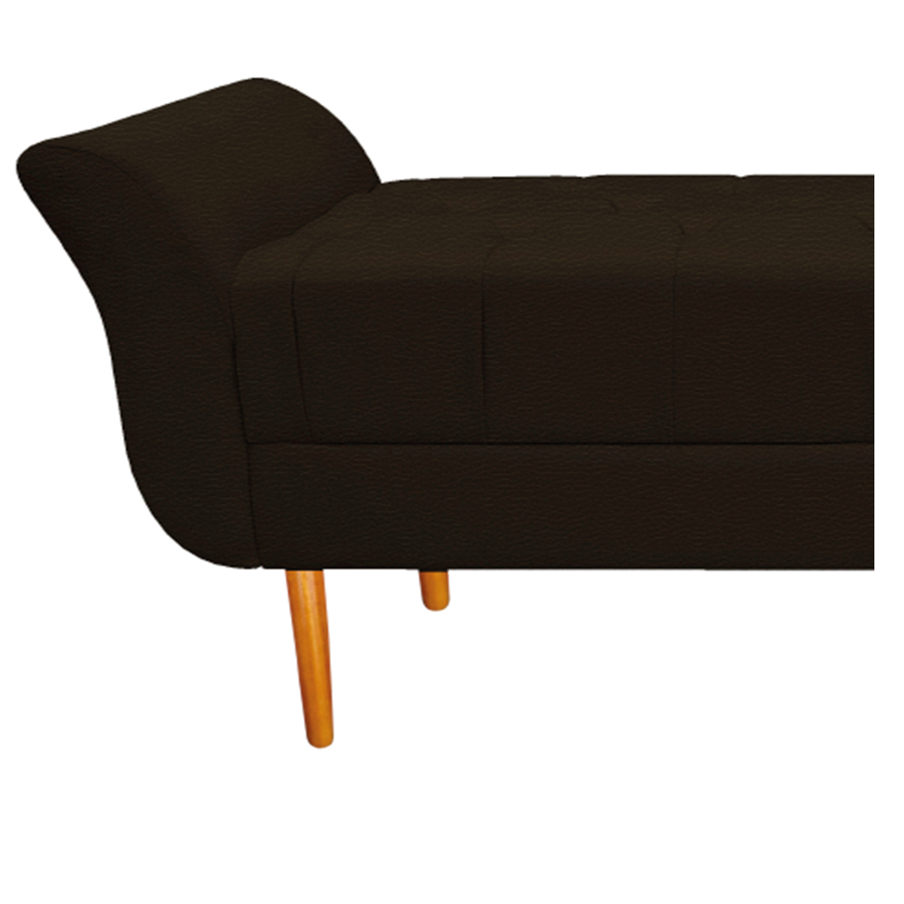 Recamier Estofado Ari 195 cm King Size Corano Marrom - Amarena Móveis