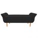 Recamier Estofado Ari 195 cm King Size Corano Preto - Amarena Móveis