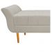 Recamier Estofado Ari 195 cm King Size Suede Bege - Amarena Móveis