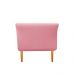 Recamier Estofado Ari 195 cm King Size Suede Rosa Bebê - Amarena Móveis