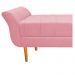 Recamier Estofado Ari 195 cm King Size Suede Rosa Bebê - Amarena Móveis