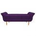 Recamier Estofado Ari 195 cm King Size Suede Roxo - Amarena Móveis