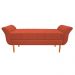 Recamier Estofado Ari 195 cm King Size Suede Terracota - Amarena Móveis