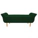 Recamier Estofado Ari 195 cm King Size Suede Verde - Amarena Móveis