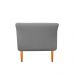 Recamier Estofado Ari 90 cm Solteiro Corano Cinza - Amarena Móveis