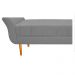 Recamier Estofado Ari 90 cm Solteiro Corano Cinza - Amarena Móveis