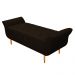 Recamier Estofado Ari 90 cm Solteiro Corano Marrom - Amarena Móveis