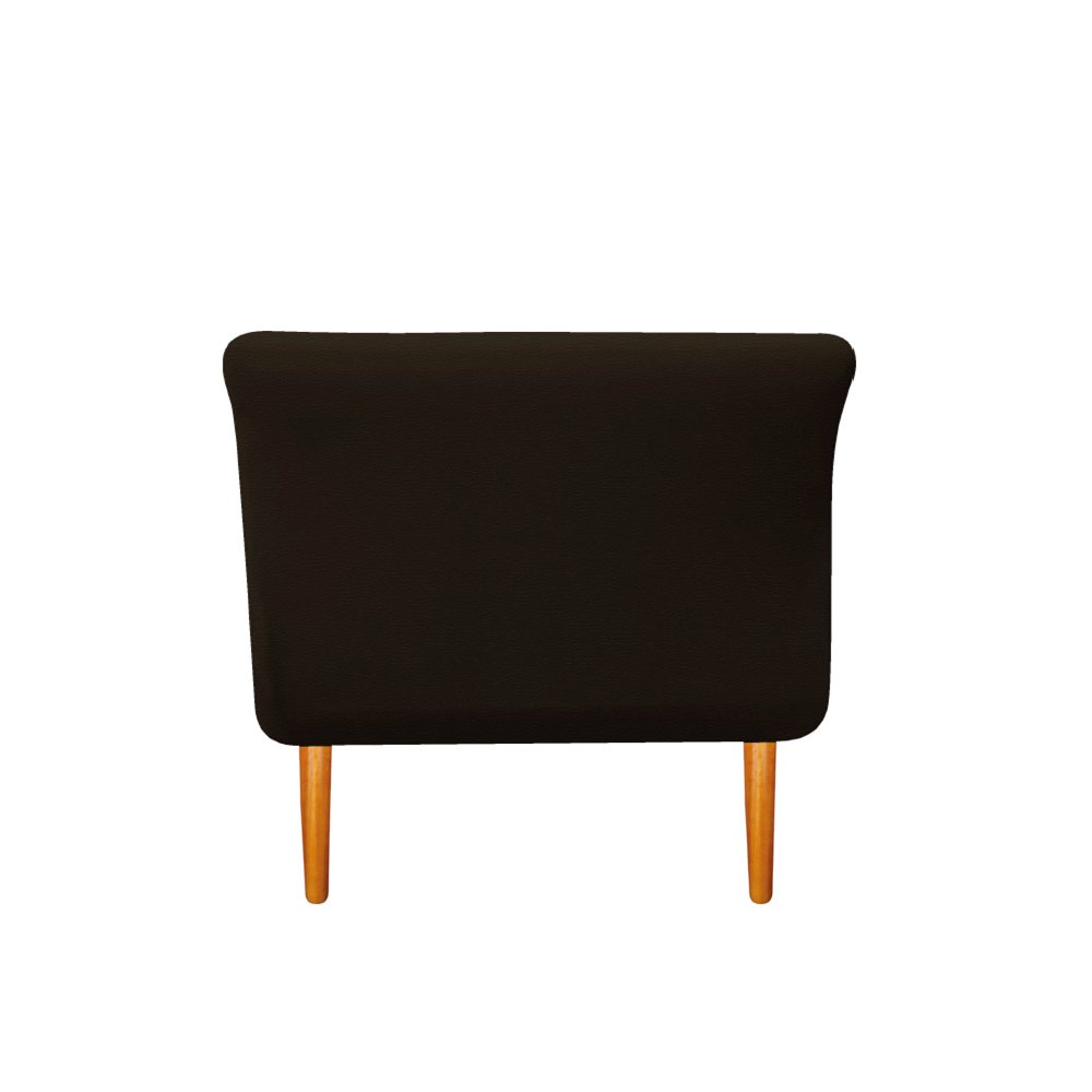 Recamier Estofado Ari 90 cm Solteiro Corano Marrom - Amarena Móveis