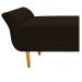 Recamier Estofado Ari 90 cm Solteiro Corano Marrom - Amarena Móveis