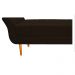 Recamier Estofado Ari 90 cm Solteiro Corano Marrom - Amarena Móveis