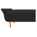 Recamier Estofado Ari 90 cm Solteiro Corano Preto - Amarena Móveis