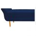 Recamier Estofado Ari 90 cm Solteiro Suede Azul Marinho - Amarena Móveis