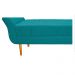 Recamier Estofado Ari 90 cm Solteiro Suede Azul Turquesa - Amarena Móveis