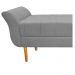 Recamier Estofado Ari 90 cm Solteiro Suede Cinza - Amarena Móveis