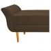 Recamier Estofado Ari 90 cm Solteiro Suede Marrom - Amarena Móveis
