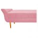 Recamier Estofado Ari 90 cm Solteiro Suede Rosa Bebê - Amarena Móveis