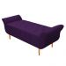Recamier Estofado Ari 90 cm Solteiro Suede Roxo - Amarena Móveis