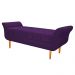 Recamier Estofado Ari 90 cm Solteiro Suede Roxo - Amarena Móveis