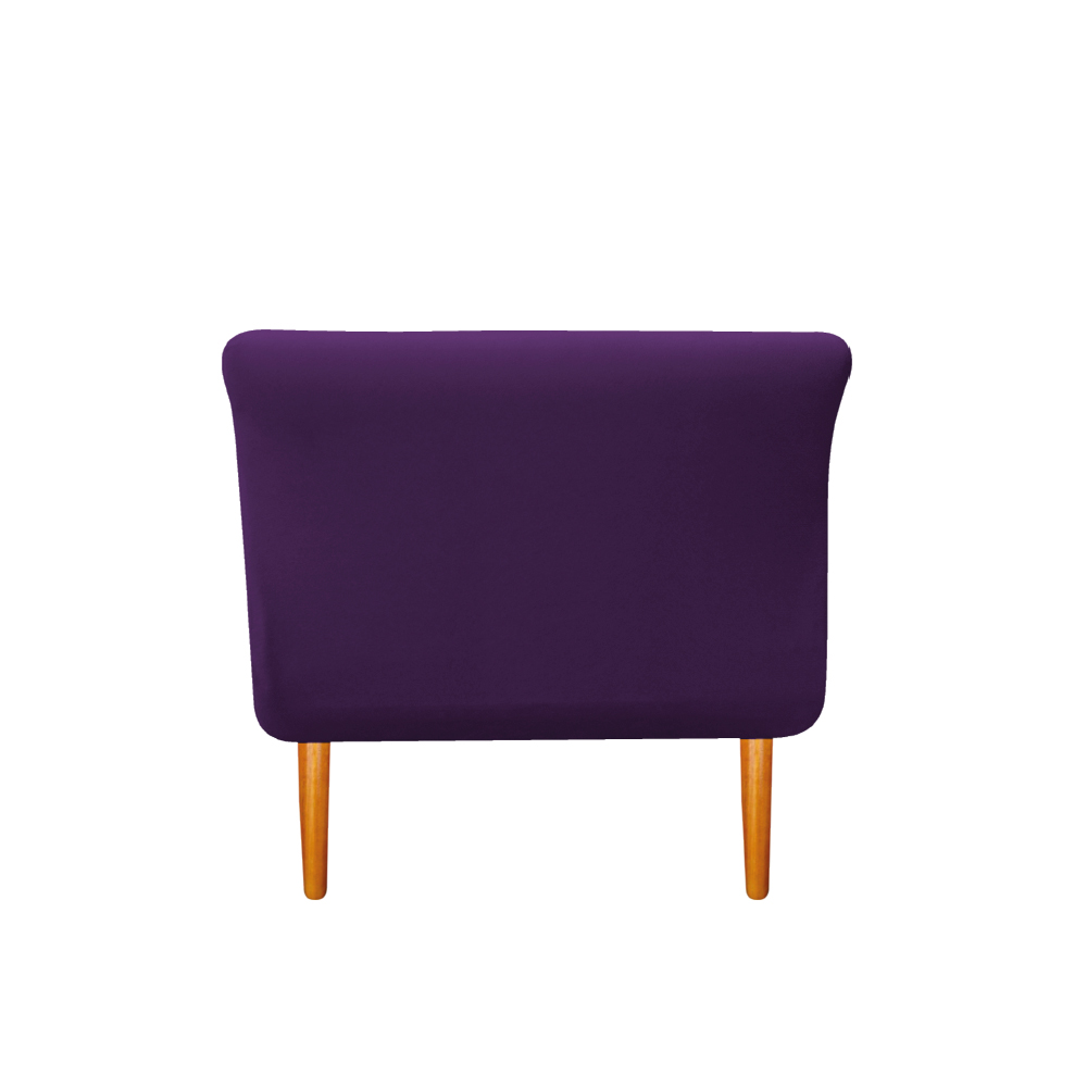 Recamier Estofado Ari 90 cm Solteiro Suede Roxo - Amarena Móveis