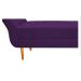 Recamier Estofado Ari 90 cm Solteiro Suede Roxo - Amarena Móveis
