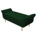 Recamier Estofado Ari 90 cm Solteiro Suede Verde - Amarena Móveis