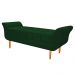 Recamier Estofado Ari 90 cm Solteiro Suede Verde - Amarena Móveis