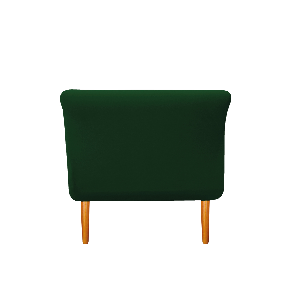 Recamier Estofado Ari 90 cm Solteiro Suede Verde - Amarena Móveis