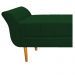 Recamier Estofado Ari 90 cm Solteiro Suede Verde - Amarena Móveis