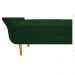 Recamier Estofado Ari 90 cm Solteiro Suede Verde - Amarena Móveis