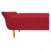 Recamier Estofado Ari 90 cm Solteiro Suede Vermelho - Amarena Móveis