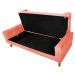 Recamier Félix Casal 140cm Suede Coral - Amarena Móveis