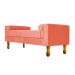 Recamier Félix King Size 195cm Suede Coral - Amarena Móveis