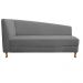 Recamier Valéria 140cm Lado Direito Corano Cinza - Amarena Móveis