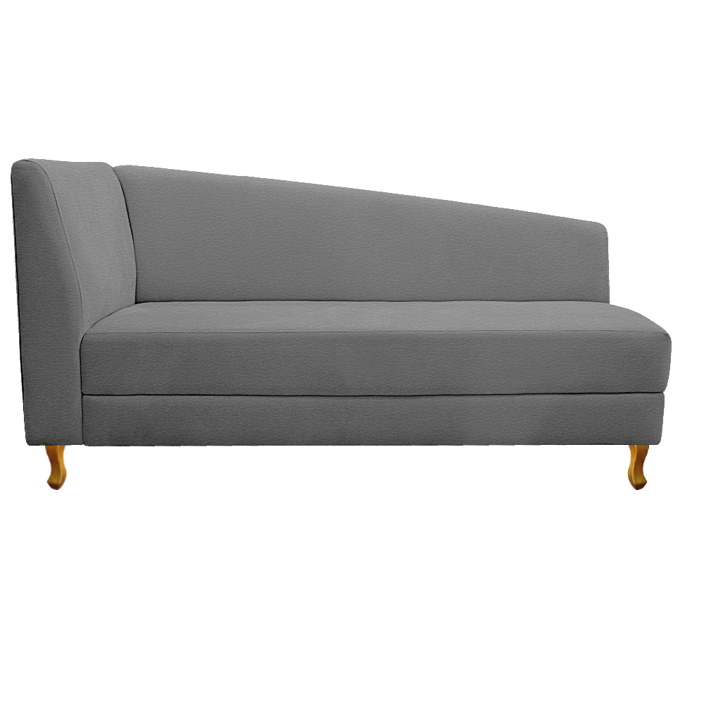Recamier Valéria 140cm Lado Direito Corano Cinza - Amarena Móveis