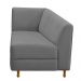 Recamier Valéria 140cm Lado Direito Corano Cinza - Amarena Móveis