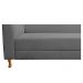 Recamier Valéria 140cm Lado Direito Corano Cinza - Amarena Móveis