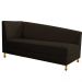 Recamier Valéria 140cm Lado Direito Corano Marrom - Amarena Móveis