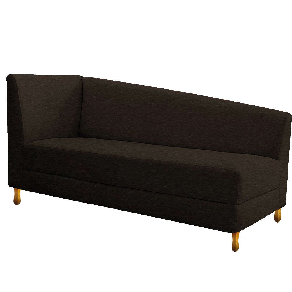 Recamier Valéria 140cm Lado Direito Corano Marrom - Amarena Móveis