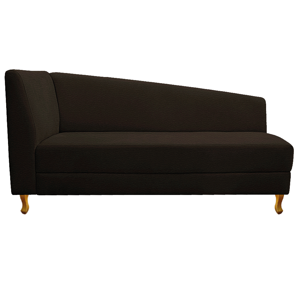 Recamier Valéria 140cm Lado Direito Corano Marrom - Amarena Móveis