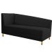 Recamier Valéria 140cm Lado Direito Corano Preto - Amarena Móveis