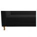 Recamier Valéria 140cm Lado Direito Corano Preto - Amarena Móveis