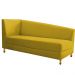 Recamier Valéria 140cm Lado Direito Suede Amarelo - Amarena Móveis