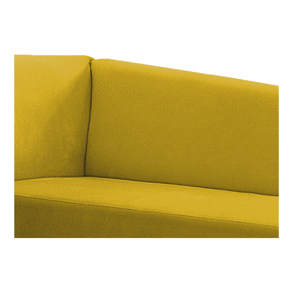 Recamier Valéria 140cm Lado Direito Suede Amarelo - Amarena Móveis