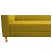 Recamier Valéria 140cm Lado Direito Suede Amarelo - Amarena Móveis