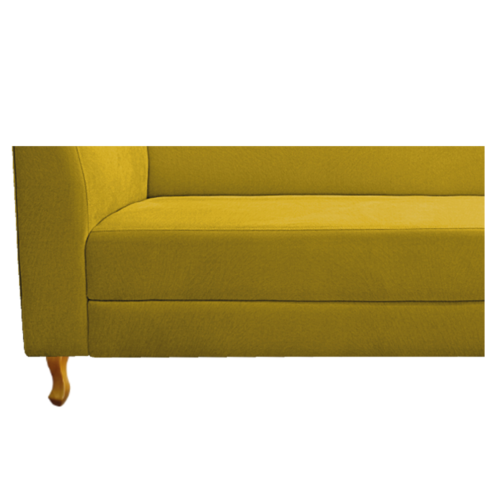 Recamier Valéria 140cm Lado Direito Suede Amarelo - Amarena Móveis