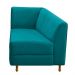 Recamier Valéria 140cm Lado Direito Suede Azul Turquesa - Amarena Móveis