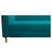 Recamier Valéria 140cm Lado Direito Suede Azul Turquesa - Amarena Móveis