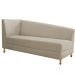 Recamier Valéria 140cm Lado Direito Suede Bege - Amarena Móveis