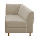 Recamier Valéria 140cm Lado Direito Suede Bege - Amarena Móveis